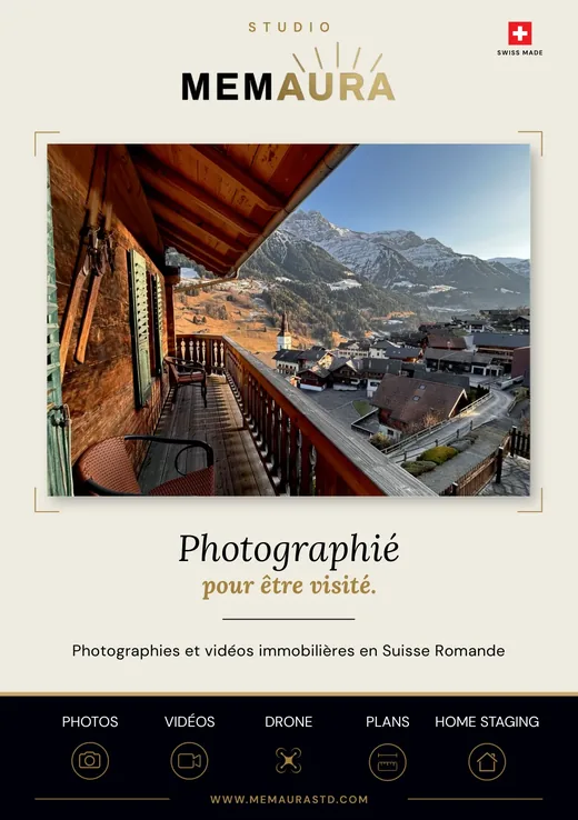 Couverture de la brochure Memaura Studio 2026 : Photographié pour être visité